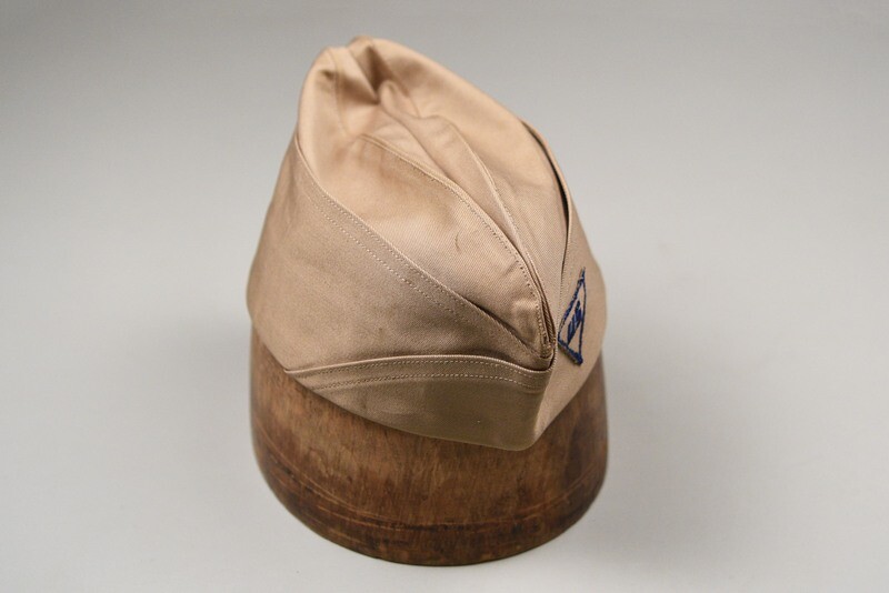 WWII U.S. CIVILIAN TECHNICIAN KHAKI OVERSEAS CAP