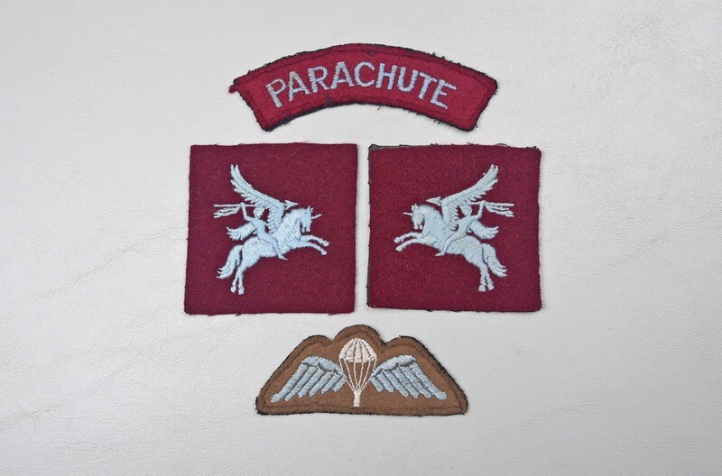 WWII BRITISH PARATROOPER PEGASUS INSIGNIA GROUP WWII BRITISH PARATROOPER PEGASUS INSIGNIA GROUP