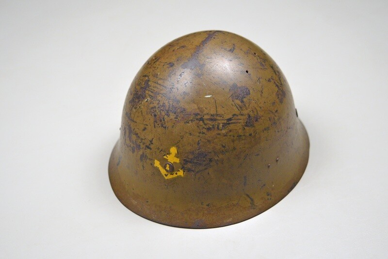 WWII JAPANESE NAVAL LANDING FORCE STEEL HELMET - COMPLETE & EXCELLENT WWII JAPANESE NAVAL LANDING FORCE STEEL HELMET - COMPLETE & EXCELLENT