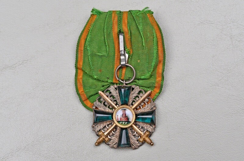 WWI GERMAN BADEN ORDER OF THE ZÄHRINGER LION, KNIGHTS CROSS 1st CLASS w/SWORDS