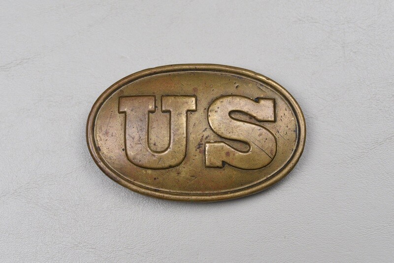 CIVIL WAR US OVAL BOX PLATE - NON DUG CIVIL WAR US OVAL BOX PLATE - NON DUG