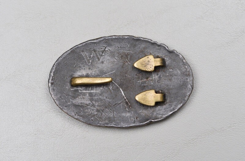 CIVIL WAR US OVAL BELT PLATE w/ARROW HOOKS - NON DUG