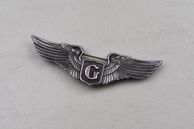 WWII U.S. GLIDER PILOT WING - JUAREZ PATTERN, COIN SILVER WWII U.S. GLIDER PILOT WING - JUAREZ PATTERN, COIN SILVER