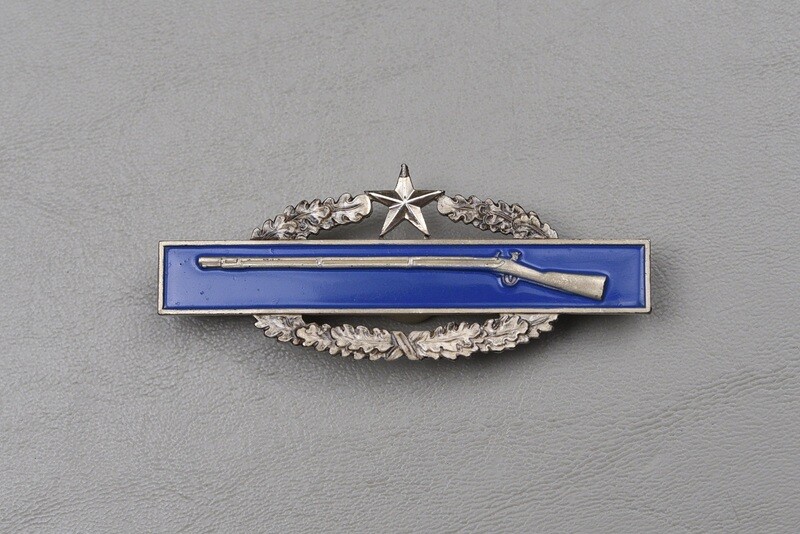 KOREAN WAR U.S. COMBAT INFANTRY BADGE w/STAR BY MEYER, NY KOREAN WAR U.S. COMBAT INFANTRY BADGE w/STAR BY MEYER, NY