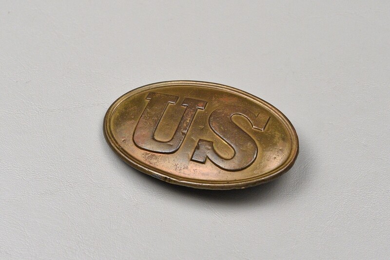 CIVIL WAR U.S. OVAL BUCKLE w/ARROW HOOKS - NON DUG