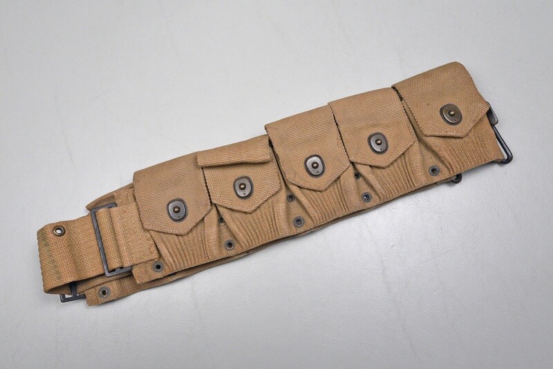 WWI U.S. M-1910 DISMOUNTED CARTRIDGE BELT BY MILLS - DATED APRIL 1918