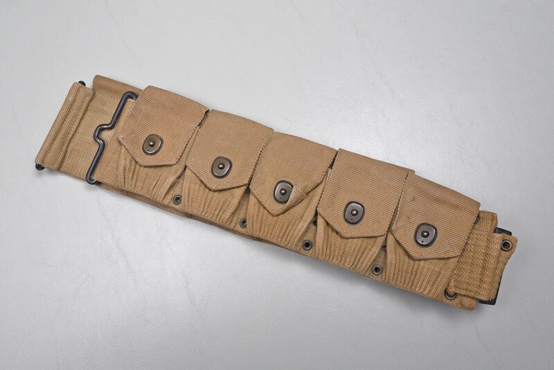 WWI U.S. M-1910 DISMOUNTED CARTRIDGE BELT BY MILLS - DATED APRIL 1918