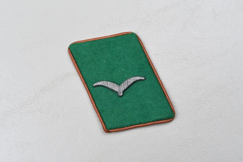 WWII GERMAN LUFTWAFFE FIELD DIVISIONS GEFREITER SIGNALS COLLAR TAB - MATCHED PAIR