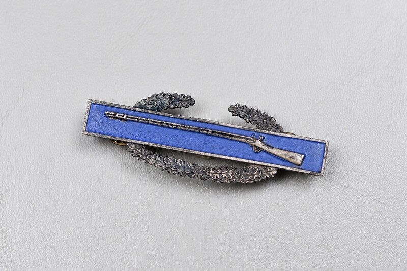 WWII U.S. COMBAT INFANTRY BADGE – GUN METAL GRAY REVERSE, STERLING
