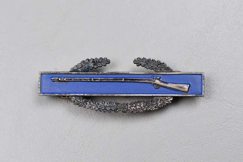 WWII U.S. COMBAT INFANTRY BADGE – GUN METAL GRAY REVERSE, STERLING