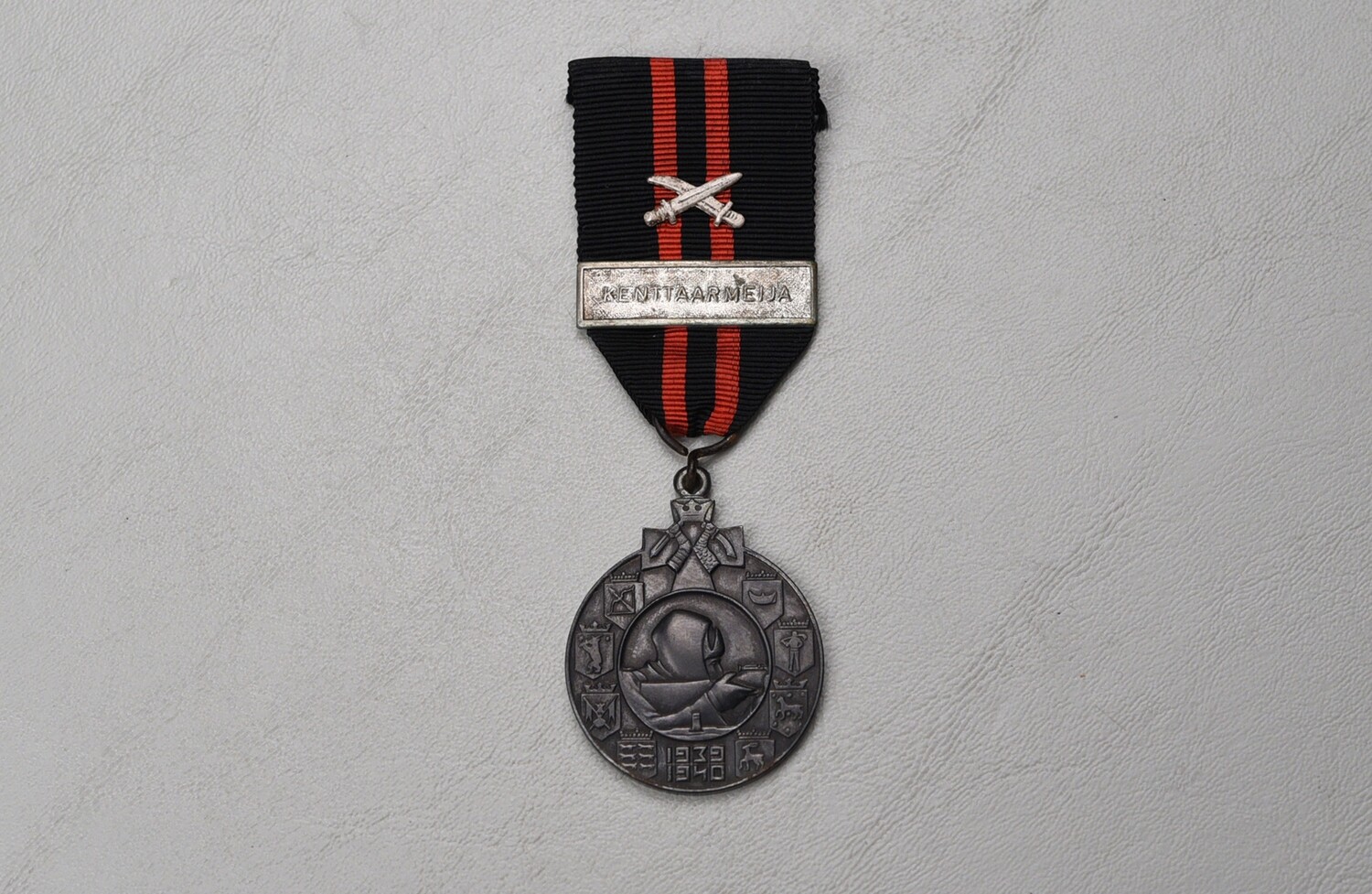 1939-1940 FINISH WINTER WAR MEDAL w/BAR KENTTAARMEIJA