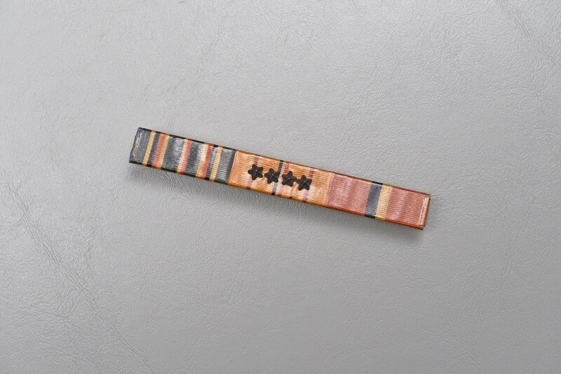 WWII U.S. PACIFIC THEATER 3-PLACE RIBBON BAR - PINBACK, PLASTIC COVERED