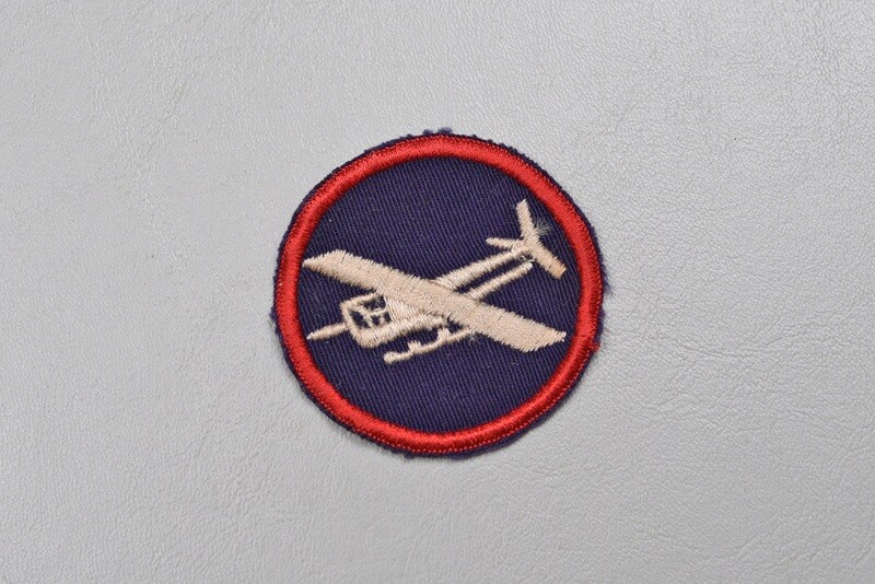 WWII U.S. AIRBORNE GLIDER INFANTRY REGIMENT OVERSEAS CAP PATCH - DARK BLUE, TWILL