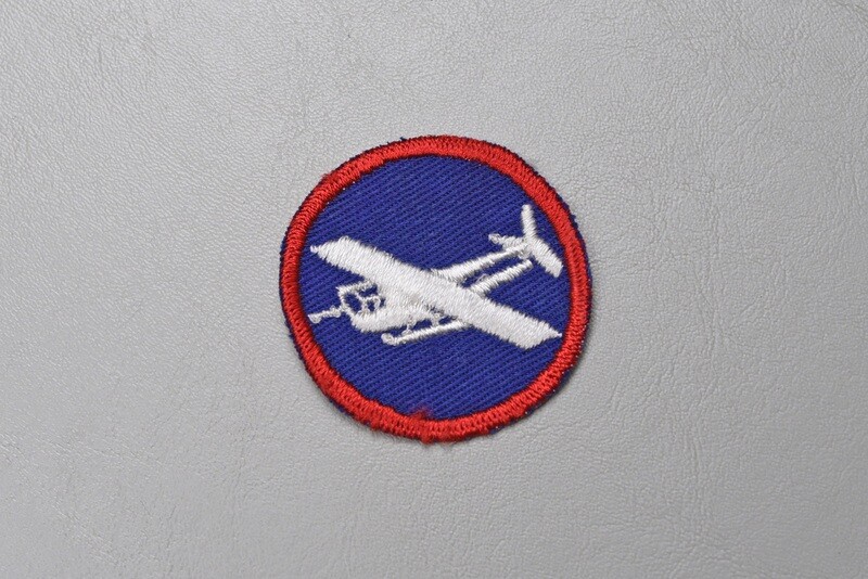 WWII U.S. AIRBORNE GLIDER INFANTRY REGT. OVERSEAS CAP PATCH - DARK BLUE, TWILL