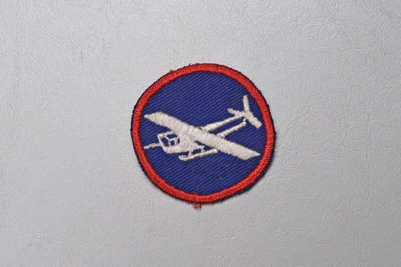 WWII U.S. AIRBORNE GLIDER INFANTRY REGIMENT OVERSEAS CAP PATCH - DARK BLUE, TWILL