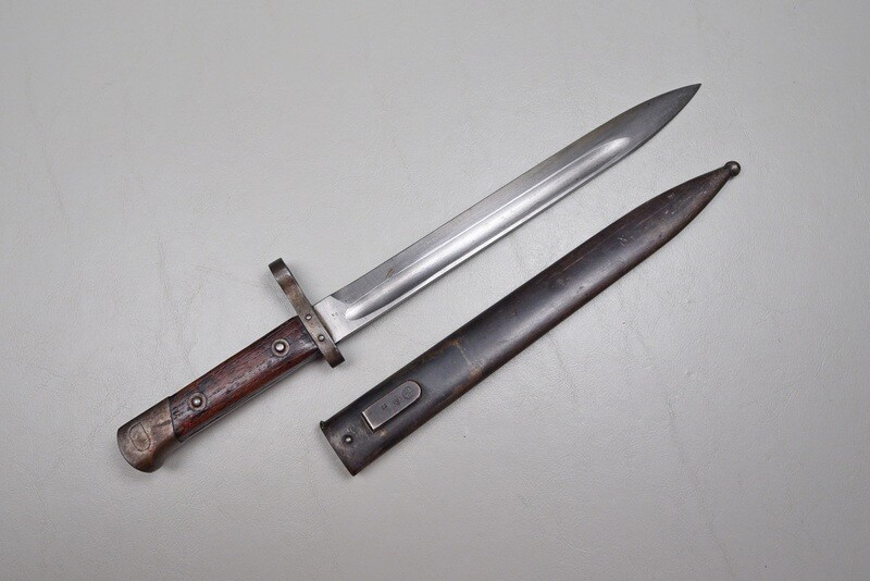 WWI AUSTRO-HUNGARIAN M1895 BAYONET & SCABBARD WWI AUSTRO-HUNGARIAN M1895 BAYONET & SCABBARD