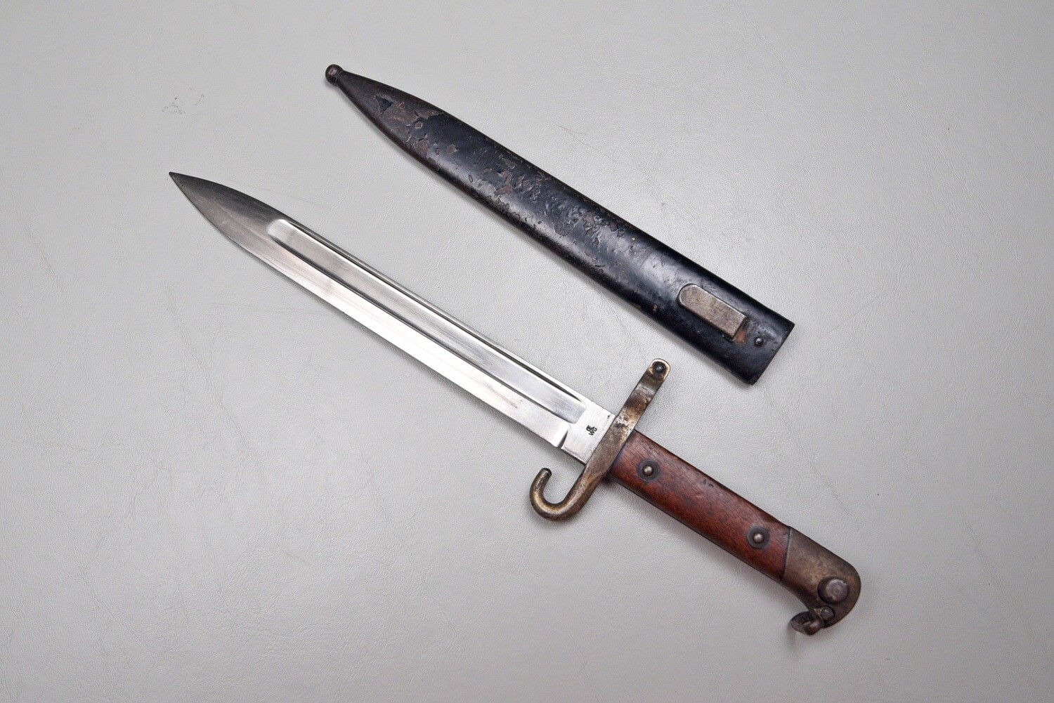 WWI AUSTRIAN MODEL 1888/93 NCO BAYONET &amp; SCABBARD