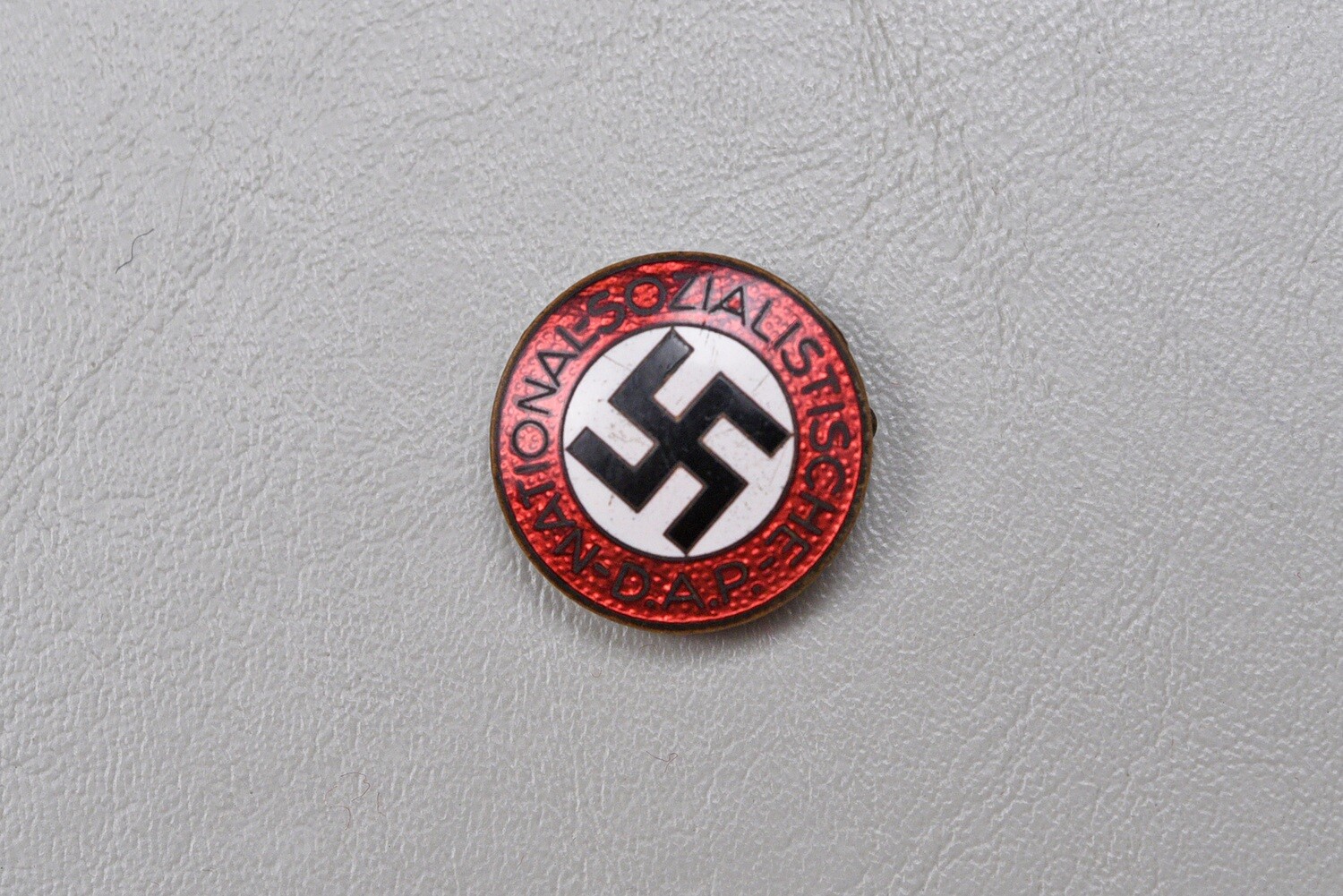 WWII GERMAN NSDAP ENAMELED PARTY PIN BY HANS DOPPLER