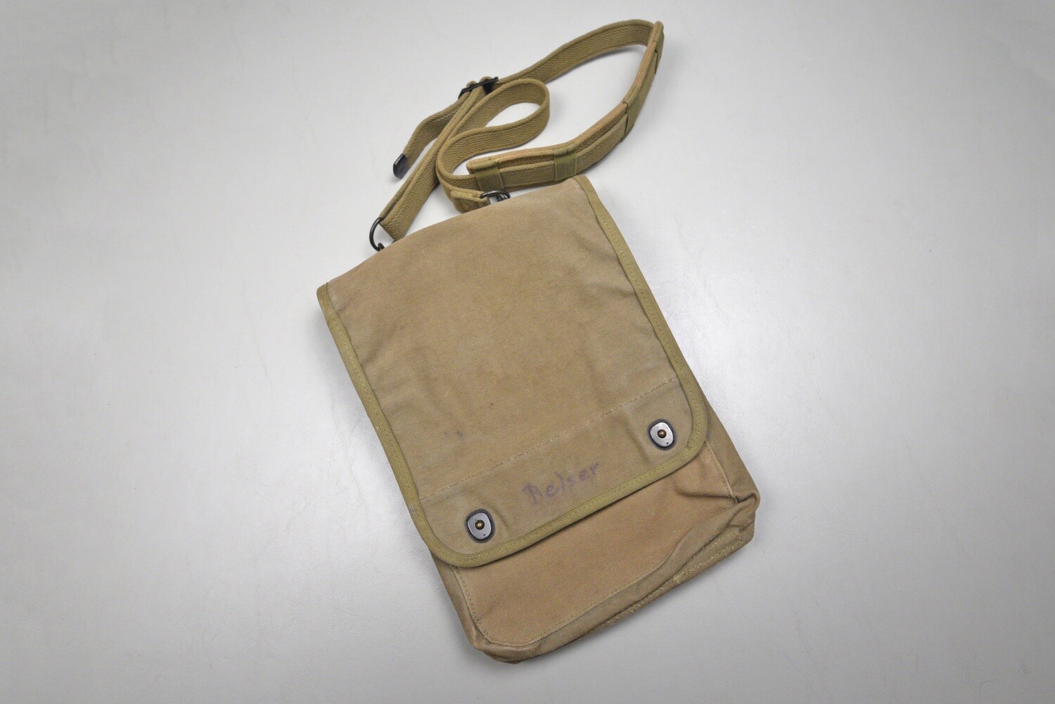 WWII U.S. MARINE CORPS MAP CASE w/GRID INSERT - BOYT 43, NAMED
