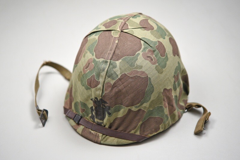 WWII U.S. MARINE CORPS KOREAN WAR HELMET - NAMED WWII U.S. MARINE CORPS KOREAN WAR HELMET - NAMED
