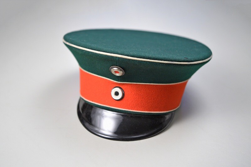 PRE-WWI GERMAN PRUSSIAN HUSSAR REGIMENT No. 11 OFFICERS VISOR HAT PRE-WWI GERMAN PRUSSIAN HUSSAR REGIMENT No. 11 OFFICERS VISOR HAT