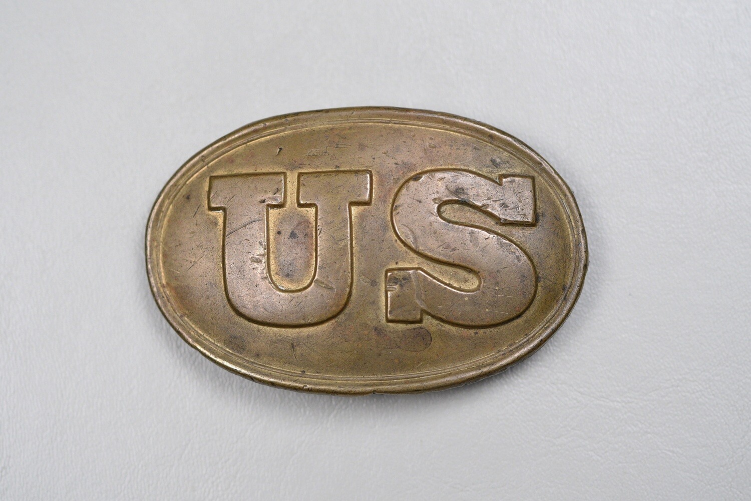CIVIL WAR U.S. OVAL BELT BUCKLE w/PUPPY PAWS - NON-DUG