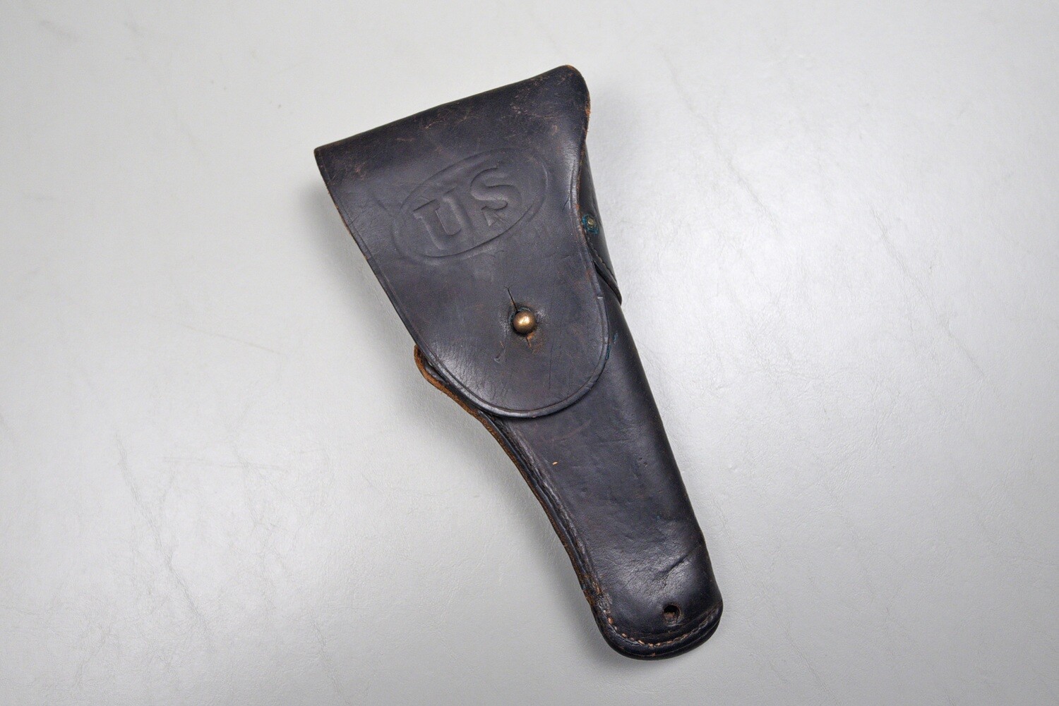 WWI U.S. M1916 .45 CAL. PISTOL HOLSTER BY G&amp;K DATED 1918 - A.G. INSPECTED