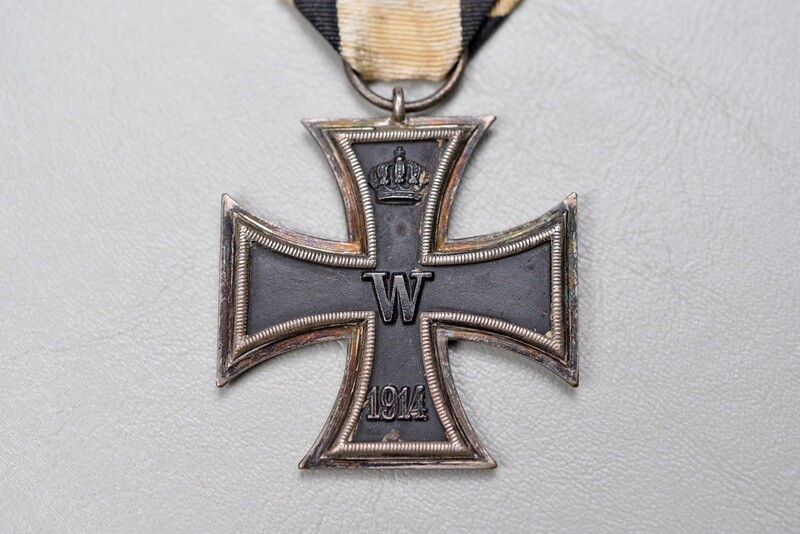 WWI GERMAN 1914 IRON CROSS 2nd CLASS FOR NON-COMBATANT - ORIGINAL RIBBON