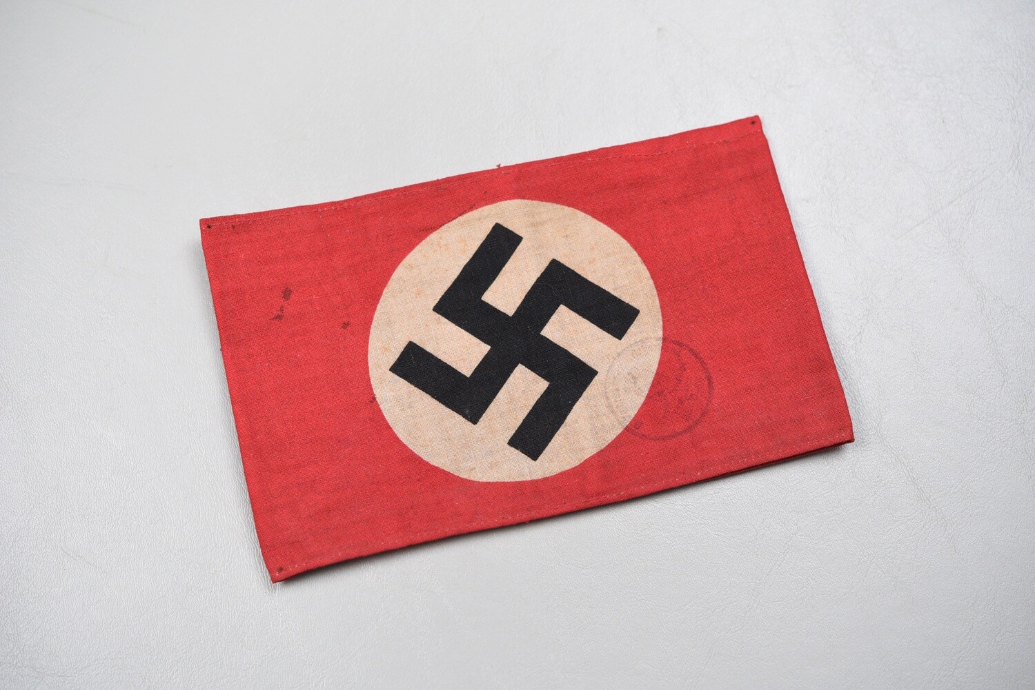 WWII GERMAN NSDAP ARMBAND w/ISSUE STAMP