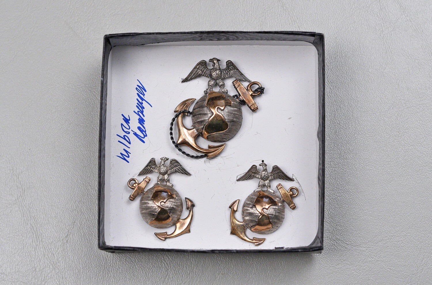 WWII U.S. MARINE CORPS OFFICER&#39;S DRESS BLUES EGA SET BY H&amp;H - STERLING &amp; GOLD