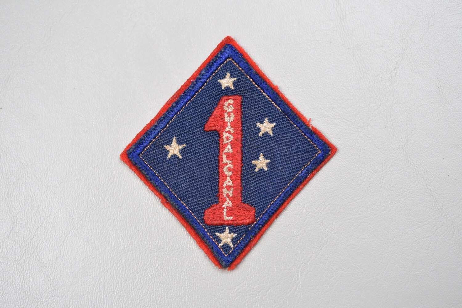 WWII U.S. MARINE CORPS &#39;BLOODED&#39; 1st MARINE DIVISION PATCH - AUSTRALIAN MADE