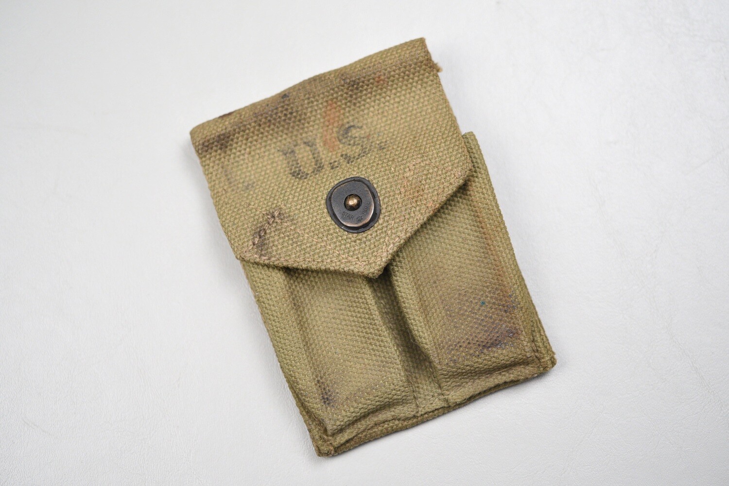 WWII U.S. .45 CLIP POUCH BY HOPP MFG. CO. - DATED 1943