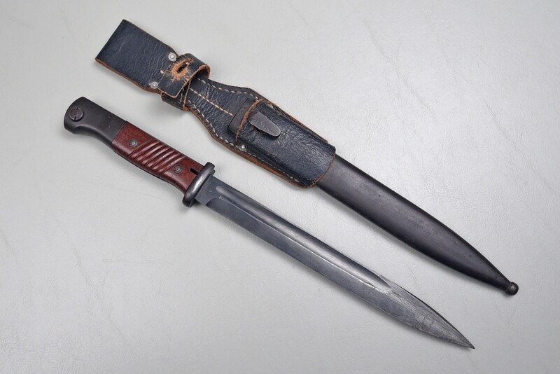 WWII GERMAN K98 MAUSER BAYONET w/FROG - 44 fnj