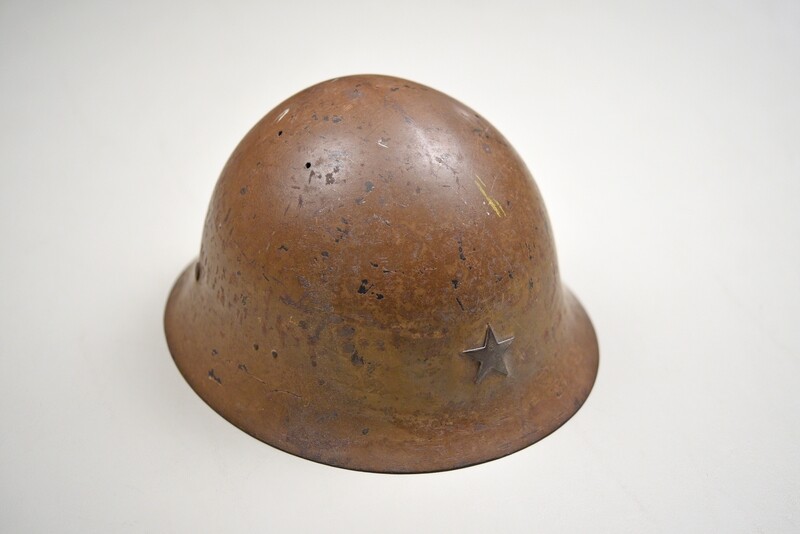 WWII JAPANESE TYPE 90 STEEL HELMET - COMPLETE & EXCELLENT