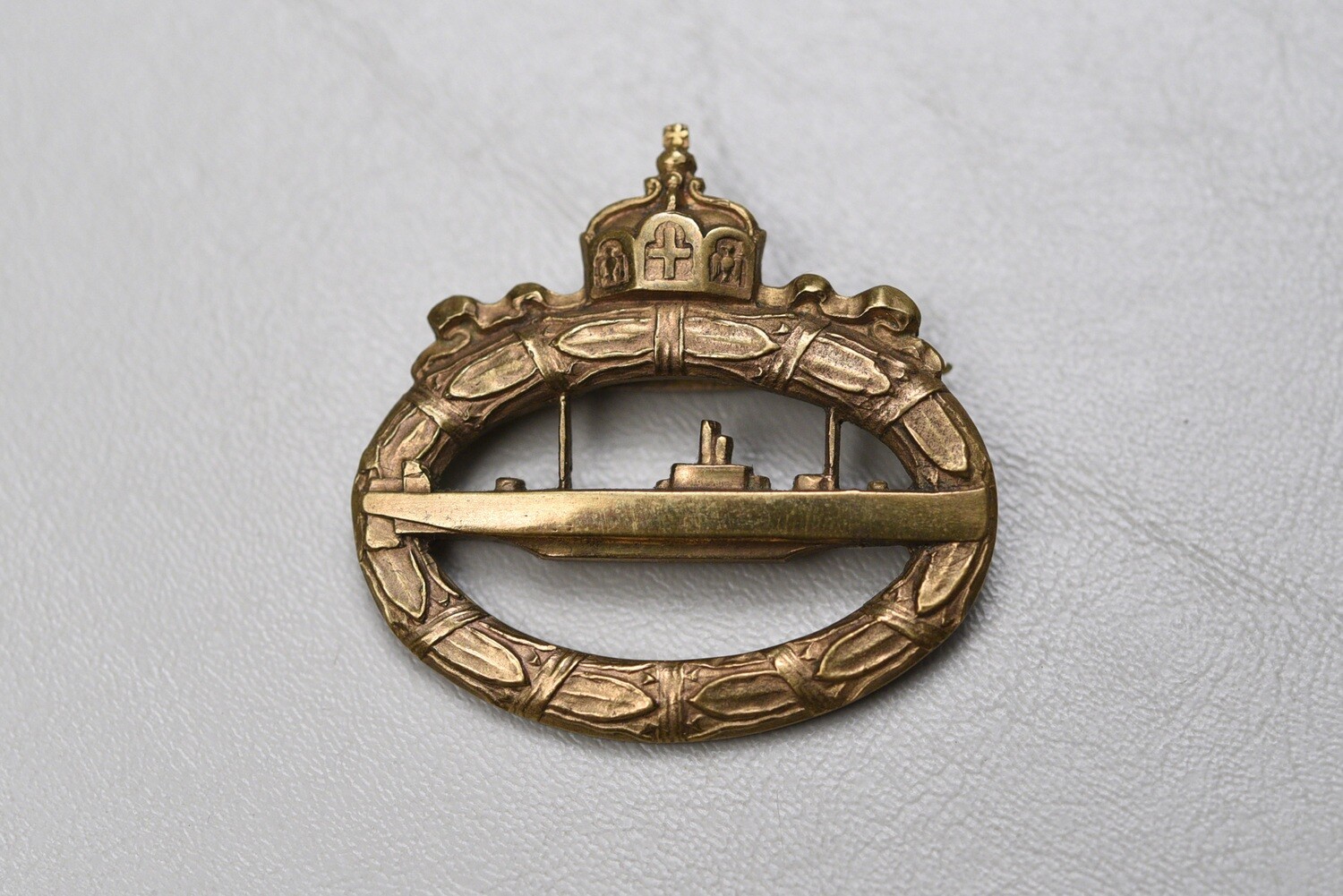 WWI IMPERIAL GERMAN U-BOAT BADGE - MAKER MARKED