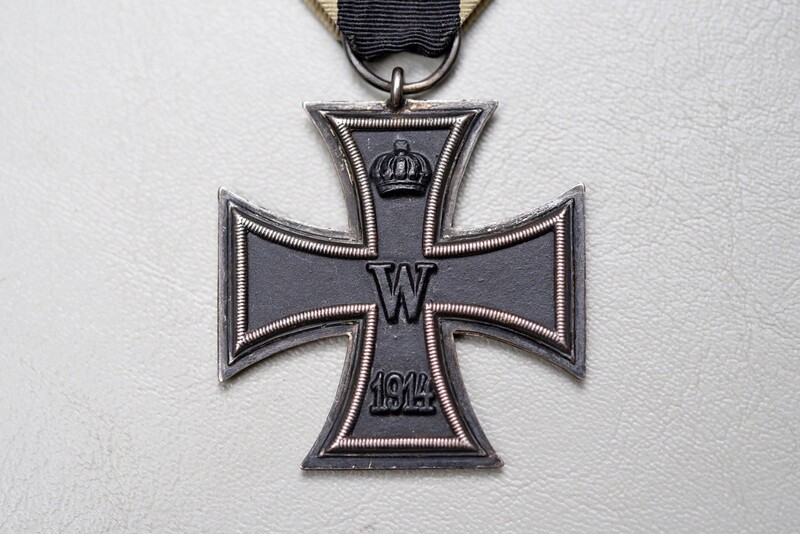 WWI German 1914 Iron Cross 2nd Class on Original Ribbon by Friedlander