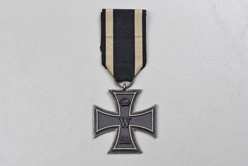 WWI German 1914 Iron Cross 2nd Class on Original Ribbon by Friedlander WWI German 1914 Iron Cross 2nd Class on Original Ribbon by Friedlander