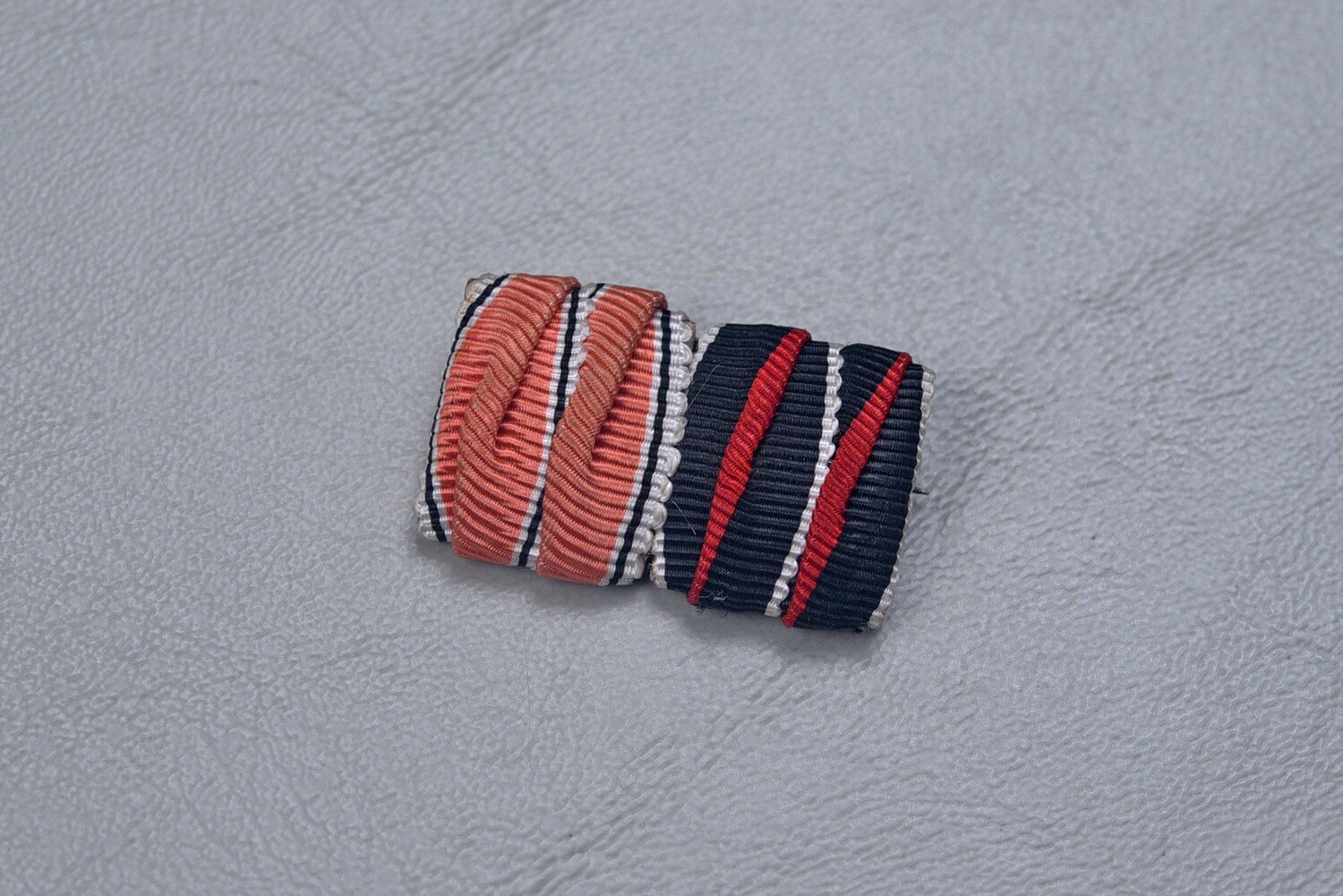 WWII GERMAN AUSTRIAN AND CZECH ANCHLUSS 2-PLACE RIBBON BAR - DOUBLE DRAPED