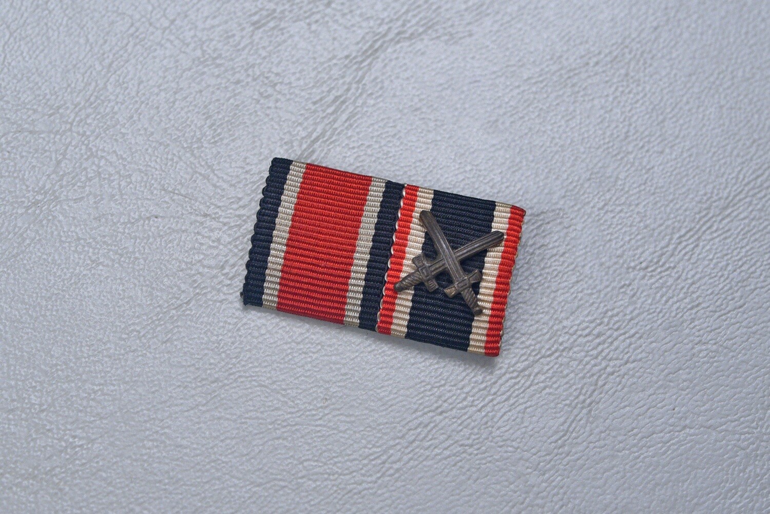 WWII GERMAN 1939 IRON CROSS 2nd CLASS &amp; WAR SERVICE CROSS 2-PLACE RIBBON BAR