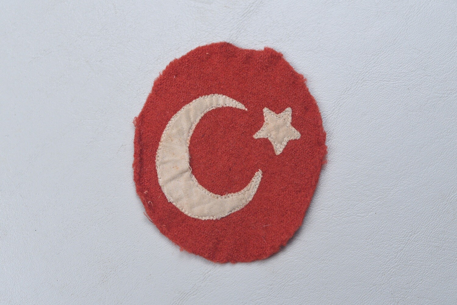 WWI TURKISH CRESCENT &amp; STAR ARM PATCH IN WOOL