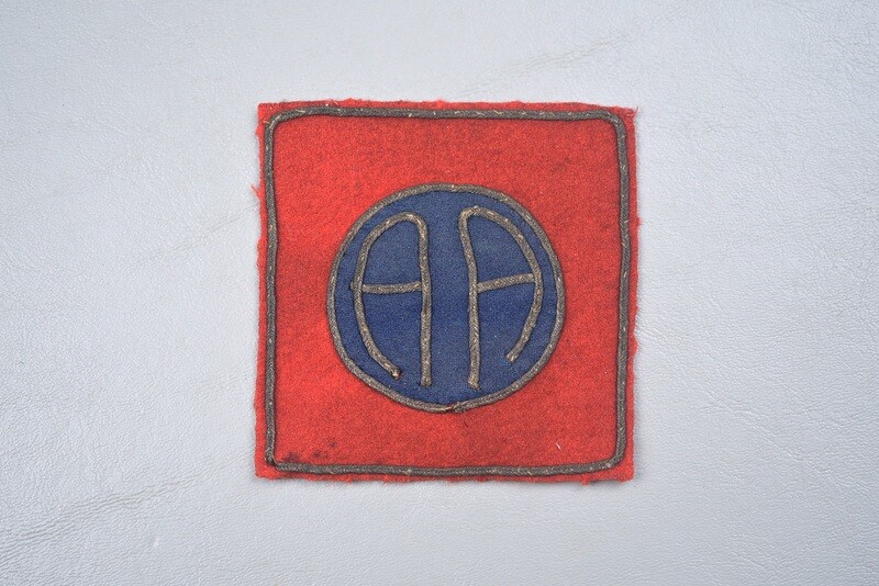WWI U.S. 82nd ‘ALL AMERICAN’ DIVISION SHOULDER PATCH - FRENCH MADE