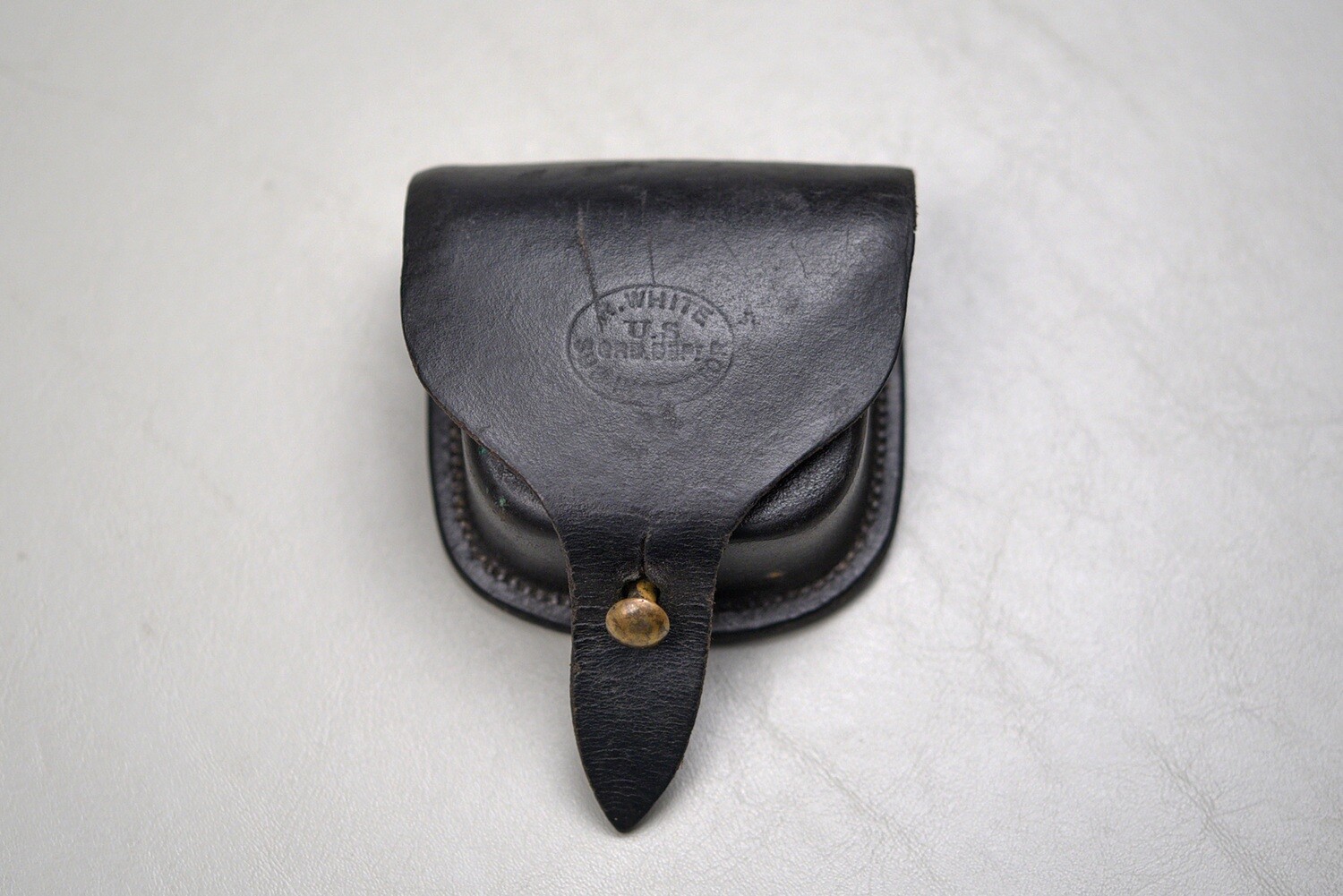 CIVIL WAR U.S. PERCUSSION CAP BOX - &#39;R. WHITE’ INSPECTION MARK