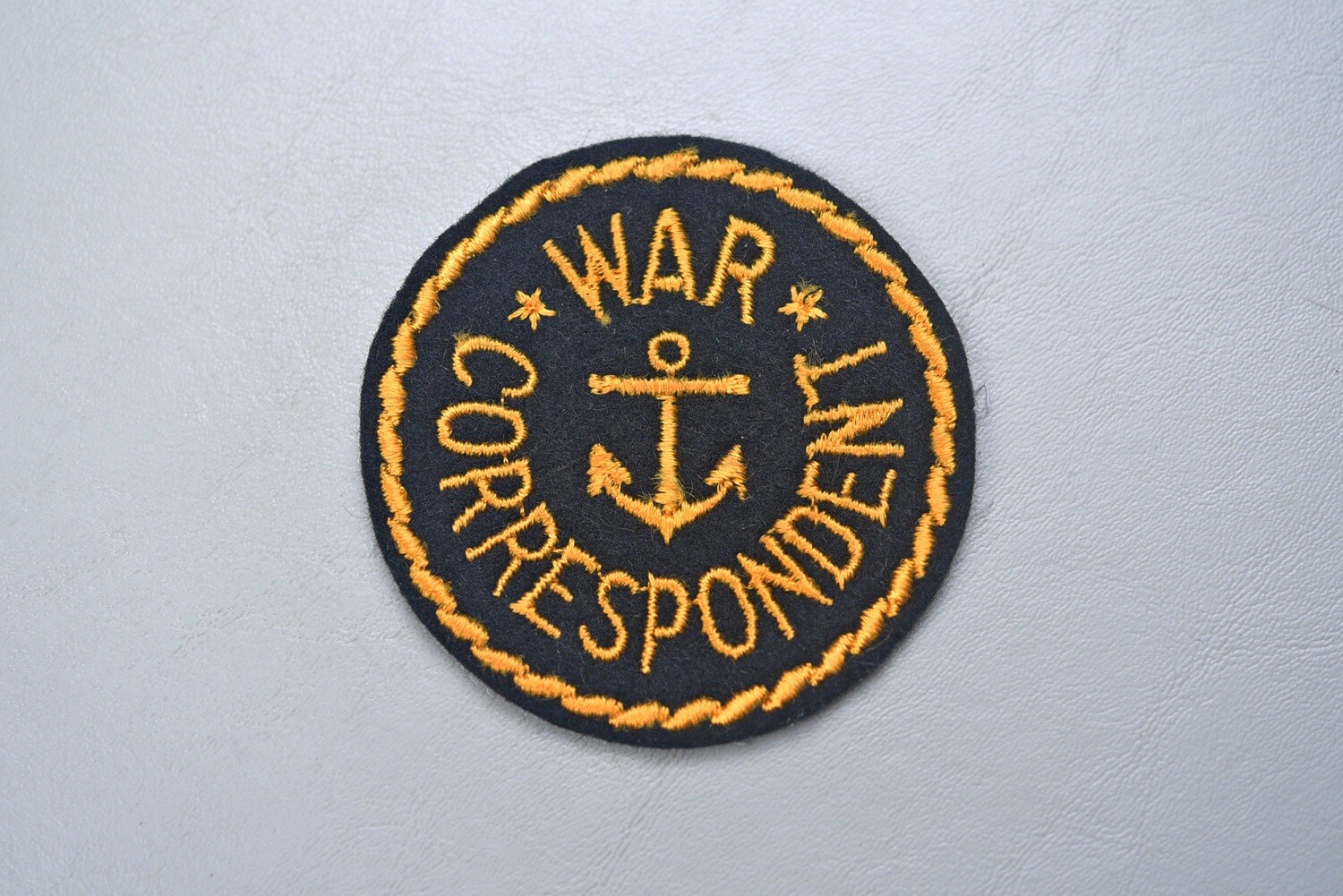 WWII U.S. NAVY WAR CORRESPONDENT PATCH
