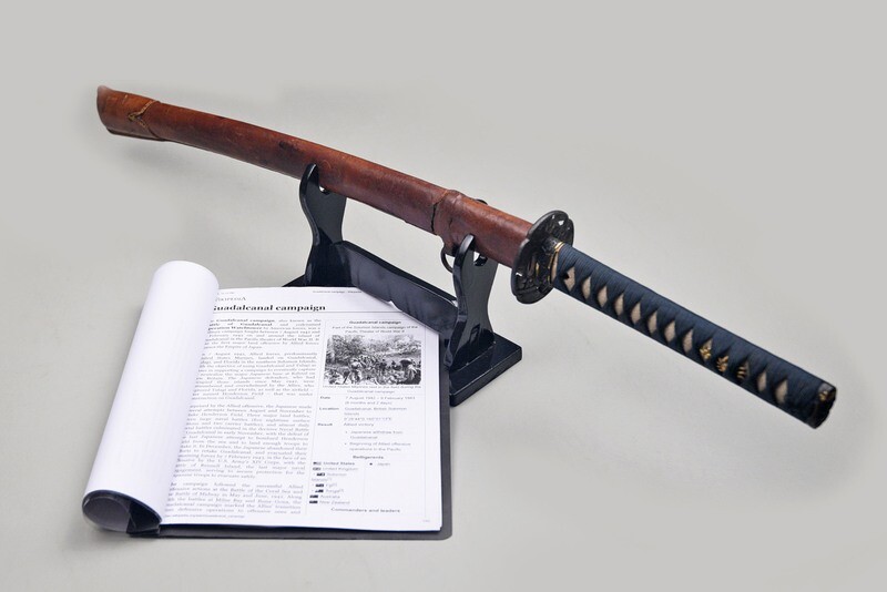 WWII JAPANESE WAKIZASHI - GUADALCANAL BRING BACK w/DOCUMENTATION WWII JAPANESE WAKIZASHI - GUADALCANAL BRING BACK w/DOCUMENTATION