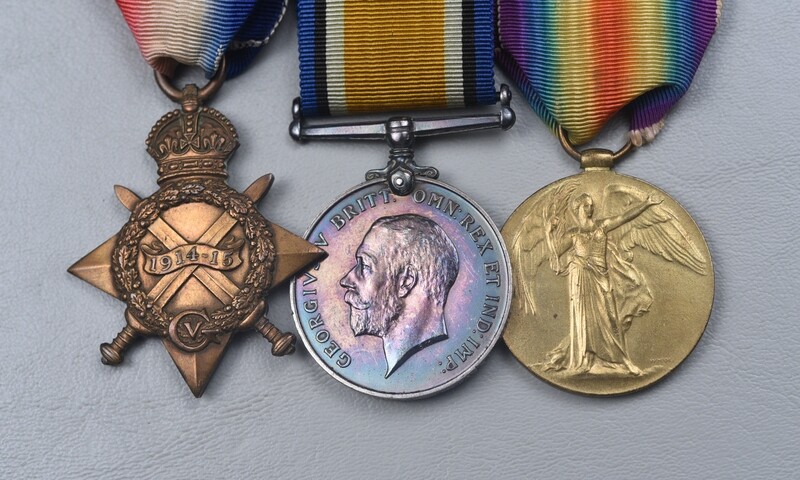 WWII BRITISH 1914-15 STAR TRIO TO SOUTH WALES BORDERERS