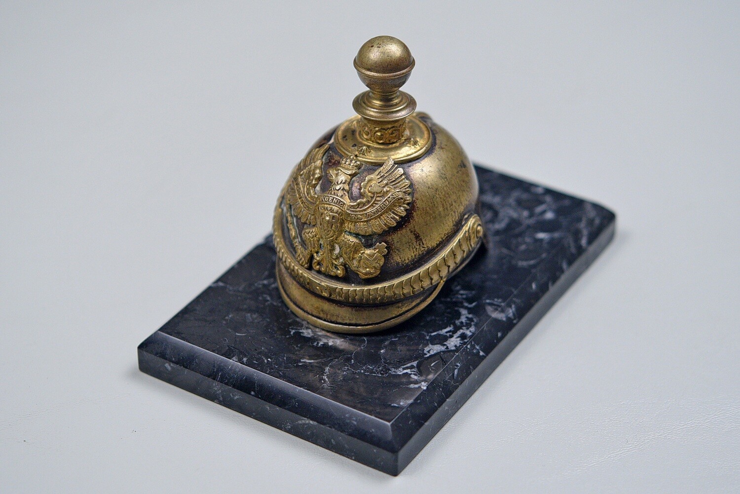 WWI GERMAN ARTILLERY OFFICER&#39;S PICKELHAUBE DESK ORNAMENT