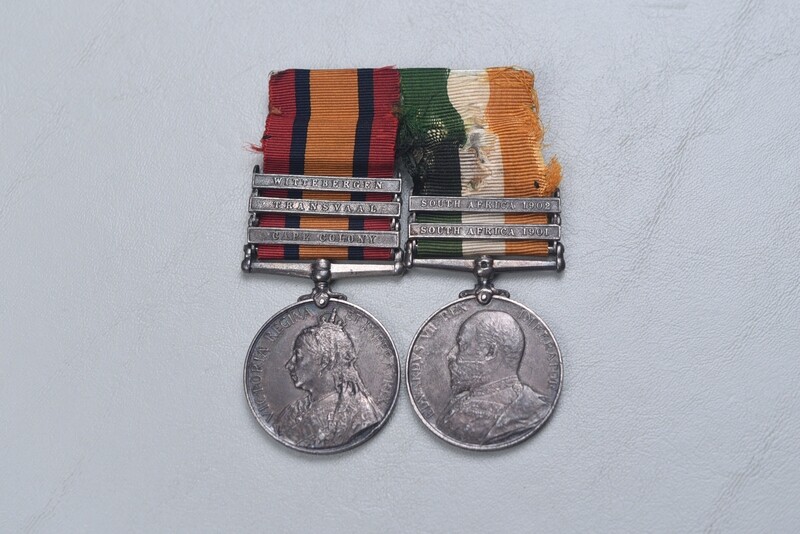 BRITISH SOUTH AFRICAN BOER WAR MEDAL PAIR TO LANCASTER FUSILIERS - ORIGINAL RIBBONS BRITISH SOUTH AFRICAN BOER WAR MEDAL PAIR TO LANCASTER FUSILIERS - ORIGINAL RIBBONS