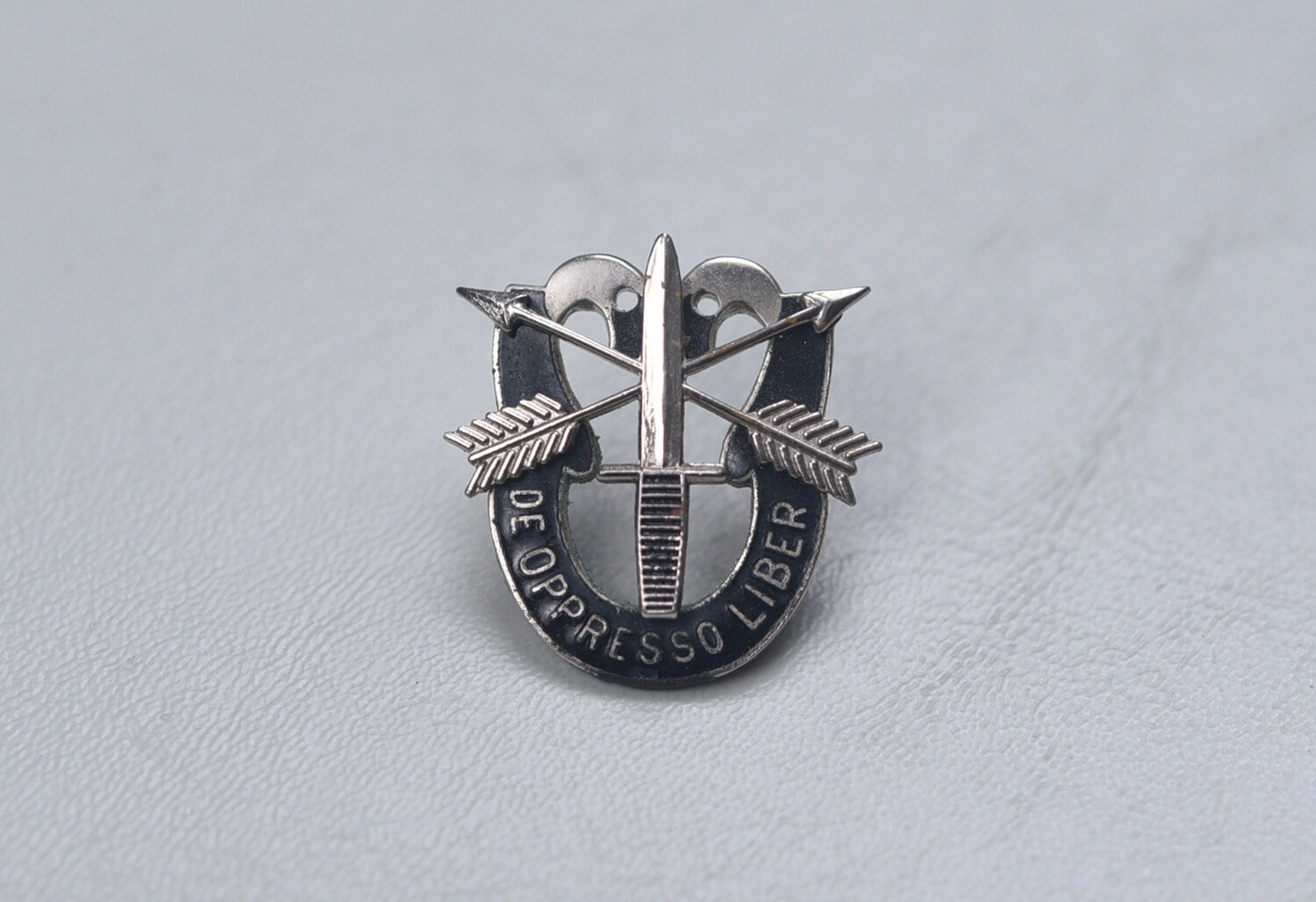 VIETNAM WAR EARLY SPECIAL FORCES PIN w/TOP SKULLS