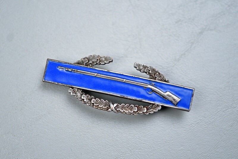 WWII U.S. COMBAT INFANTRY BADGE - BRITISH MADE, B-HAM MARKED