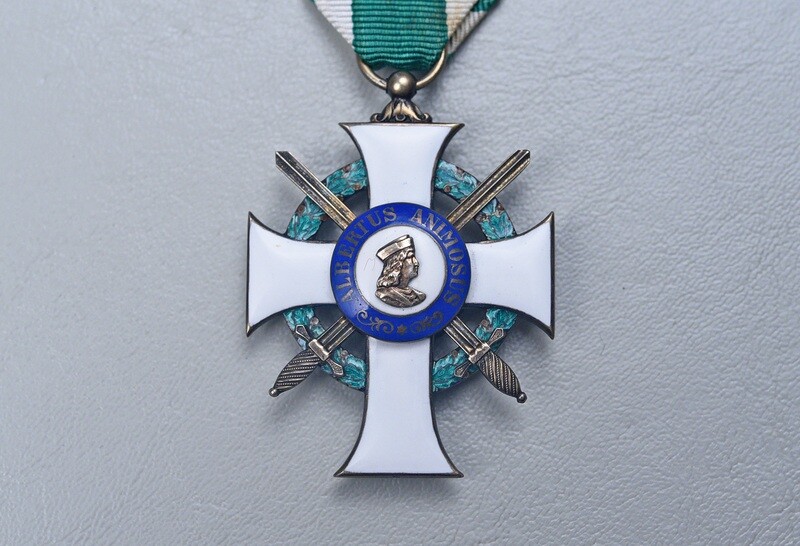 WWI GERMAN SAXON ORDER OF ALBERT 1st CLASS w/SWORDS – MARKED